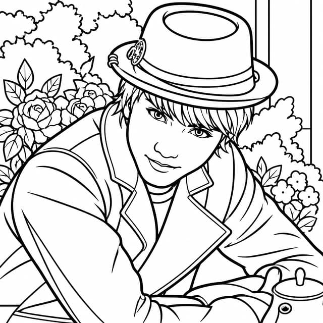 Max Hatter Coloring Page