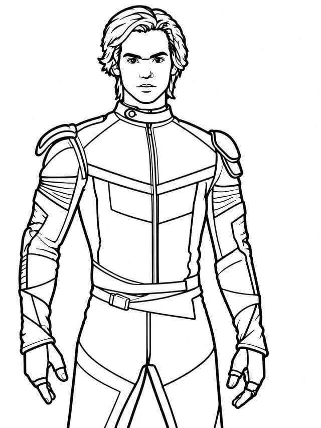 Carlos Descendants Coloring Page