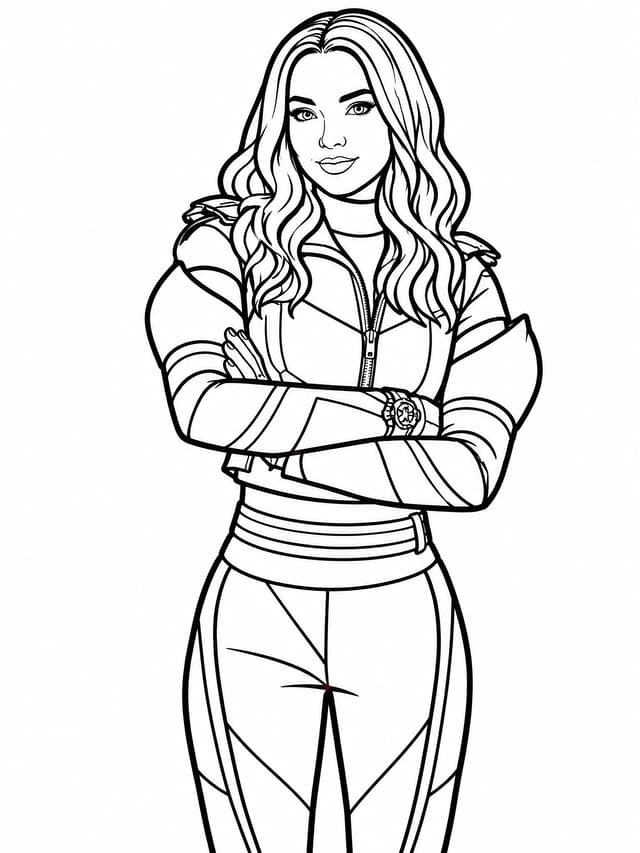 Mal Descendants Coloring Page