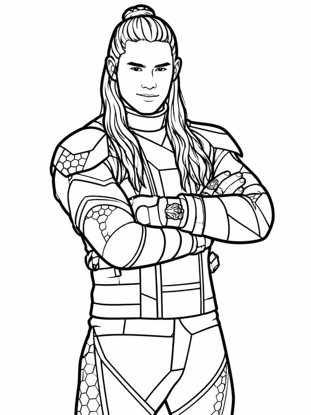 Jay Descendants Coloring Page