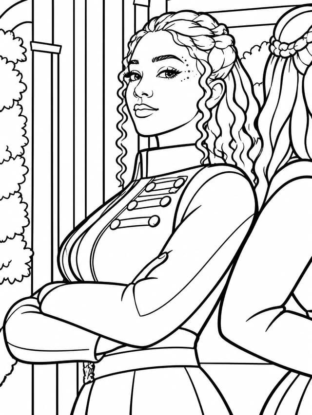 Chloe Charming Descendants Coloring Page