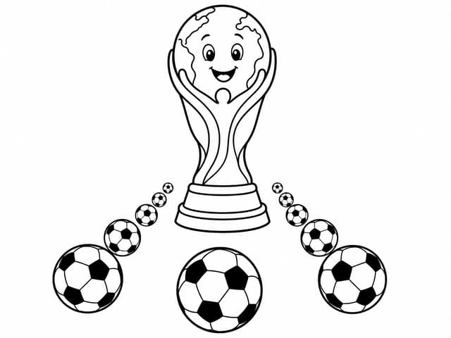 World Cup Path to Victory Coloring Page