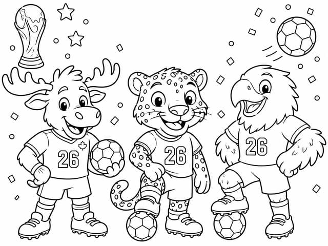FIFA 2026 World Cup coloring page