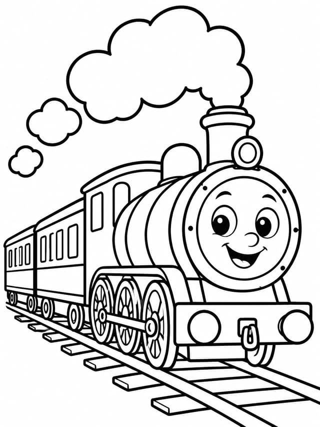 Hogwarts-Express Zug Ausmalbild