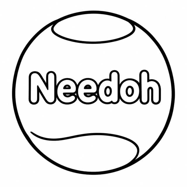 ニードー グルービーグロブ ボール 塗り絵