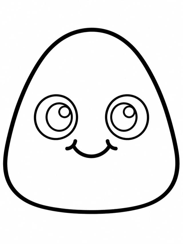 ニードー かわいいガムドロップと大きなおめめの顔