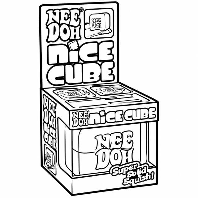 ニードー ナイスキューブ ボックスの塗り絵