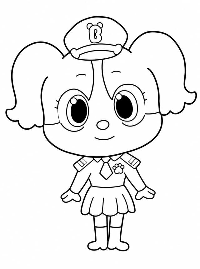 Sheriff Labrador coloring page