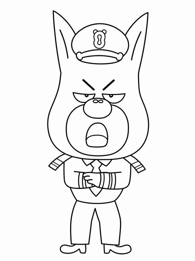 Officer Dobie coloring page