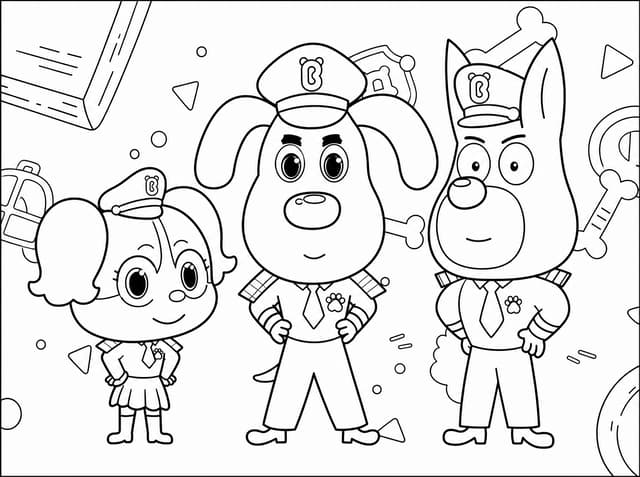 Sheriff Labrador coloring page