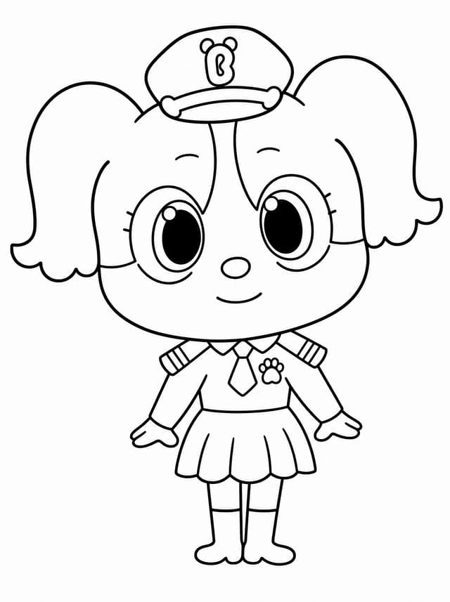 Sheriff Labrador coloring page