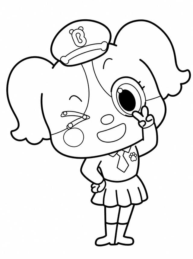 Sheriff Labrador coloring page