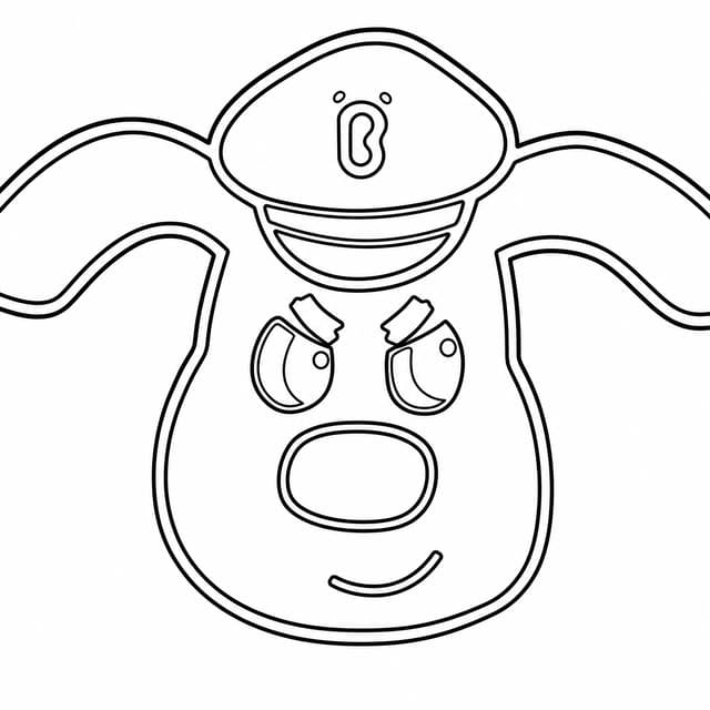 Sheriff Labrador cartoon scene coloring page