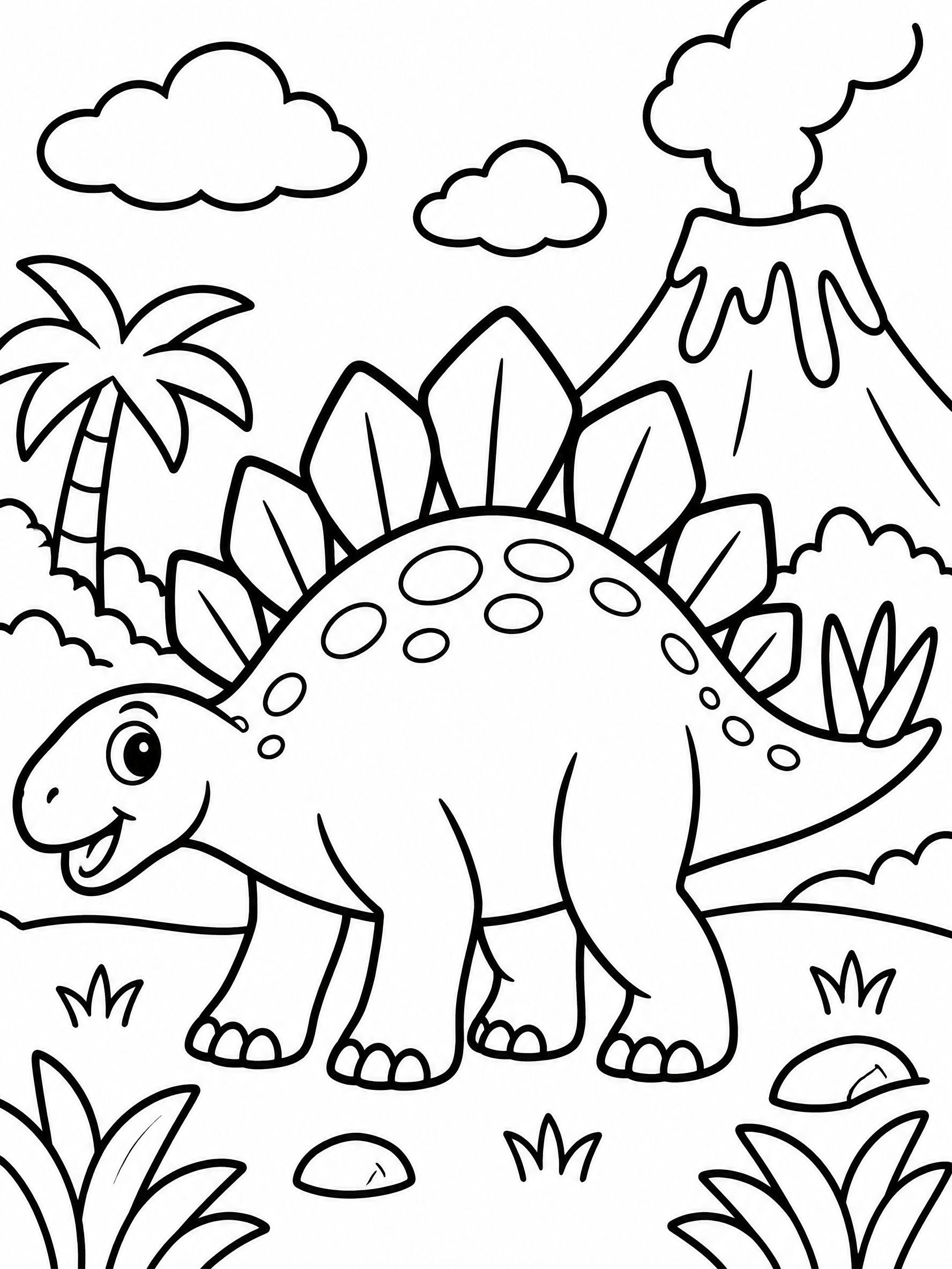 AI coloring page from a text idea