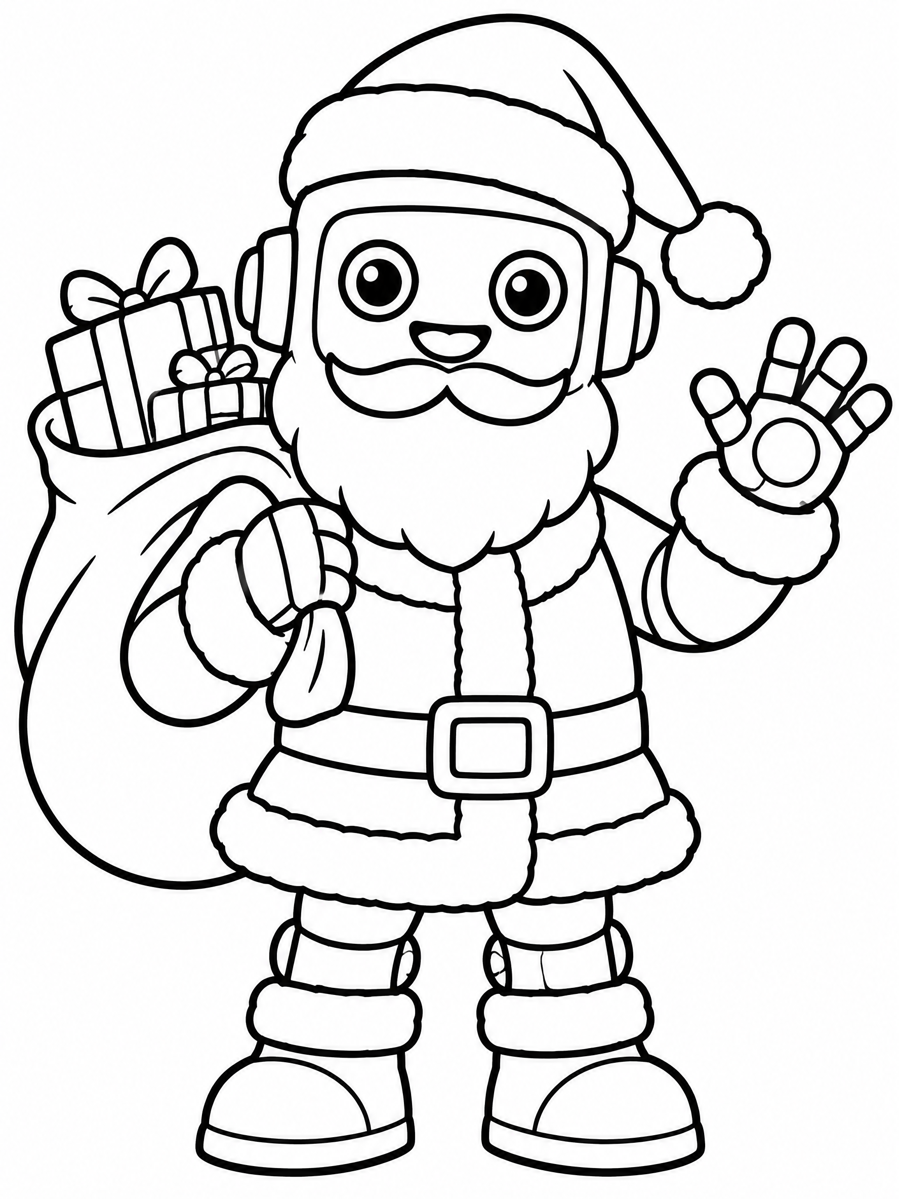 AI coloring page from a text idea