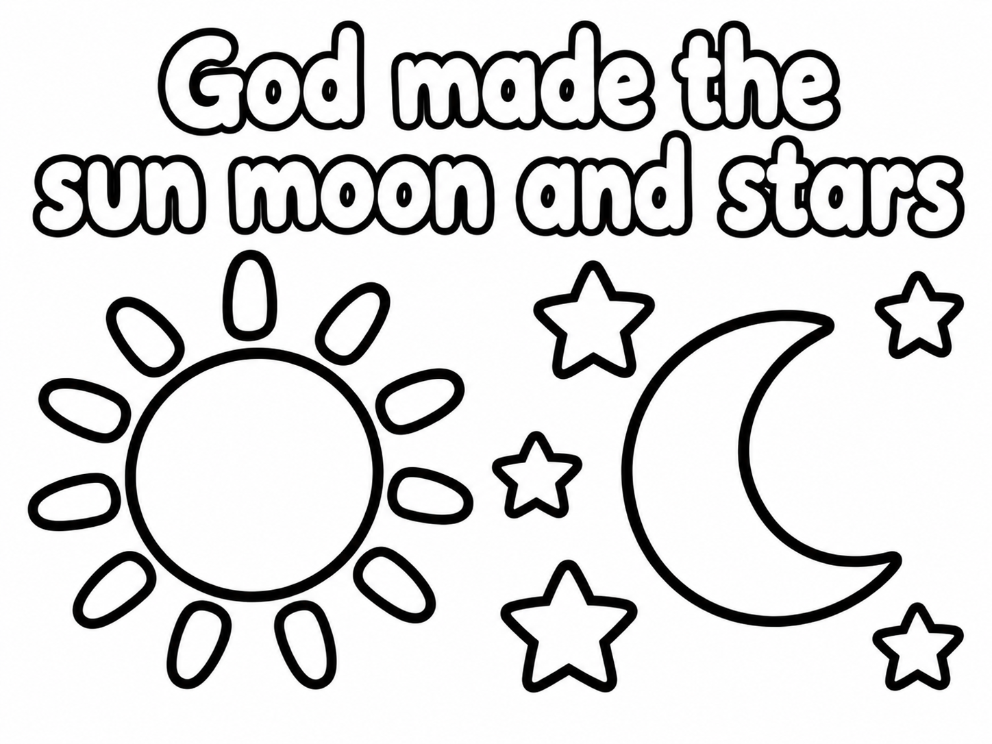 AI coloring page from a text idea