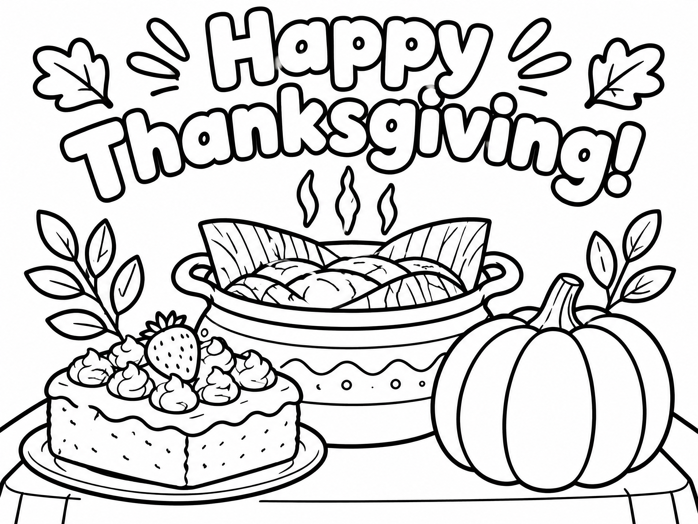 AI coloring page from a text idea